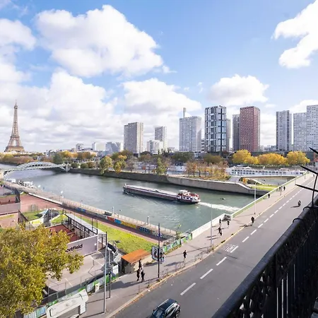Eiffel Tower View 3br Balcony Parigi